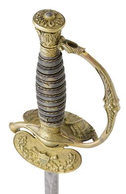 2 US STAFF OFFICERS SWORDS.