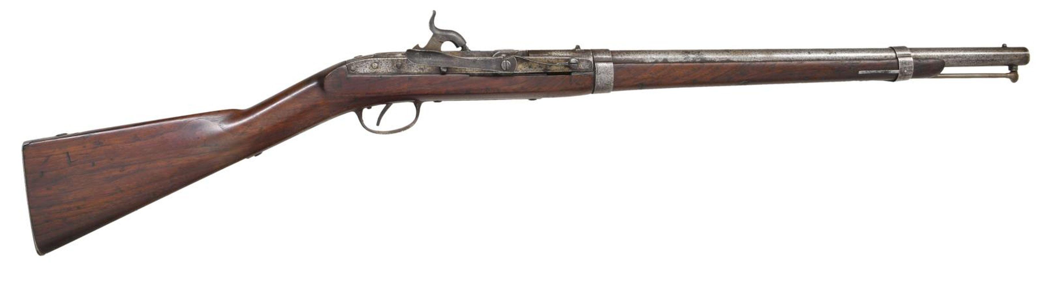 HALL-NORTH 1843 BREECH LOADING PERCUSSION CARBINE.