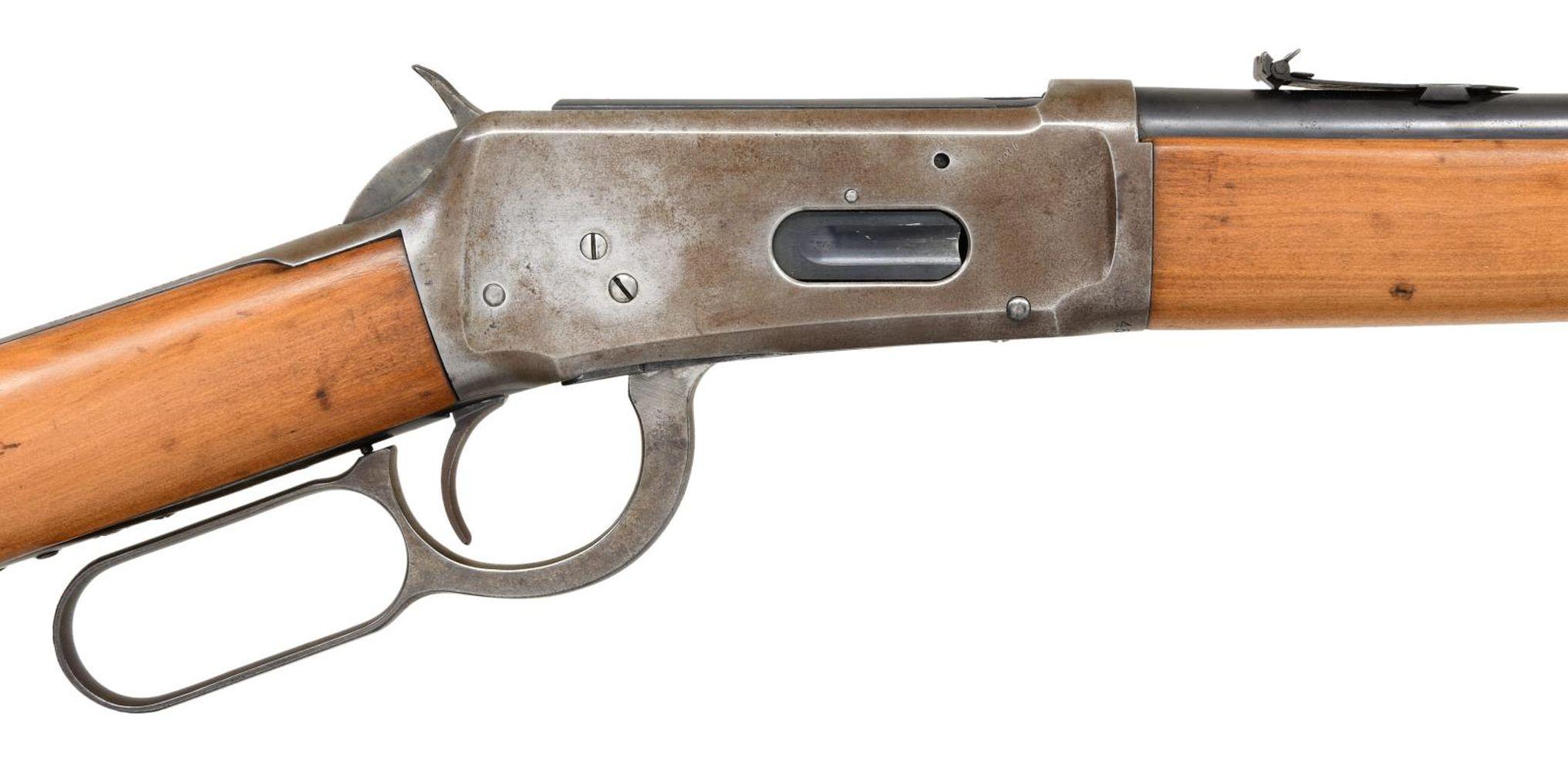 PRE-WAR WINCHESTER MODEL 94 LEVER ACTION SADDLE.