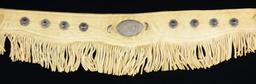 PAIR OF RAWHIDE FRINGED COWBOY SILVER CONCHO &