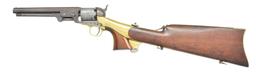 CASED COLT 1851 NAVY REVOLVER & CANTEEN SHOULDER