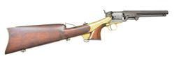 CASED COLT 1851 NAVY REVOLVER & CANTEEN SHOULDER
