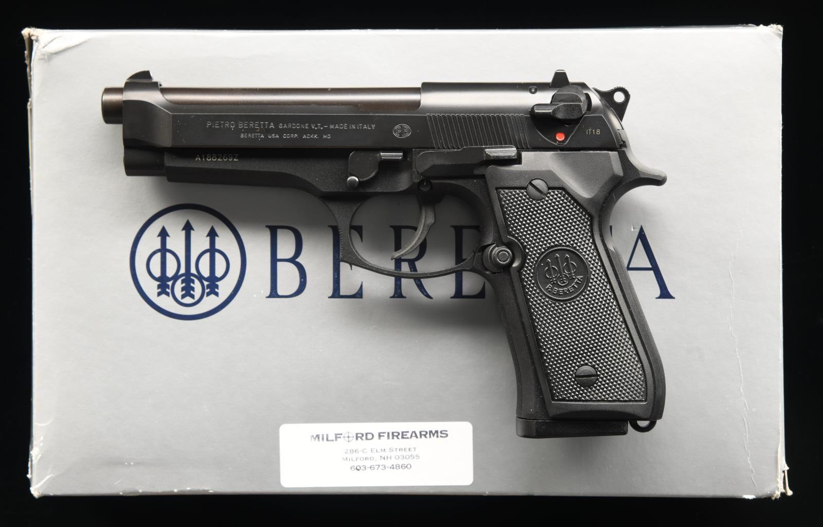 BERETTA 92FS SEMI AUTO PISTOL.