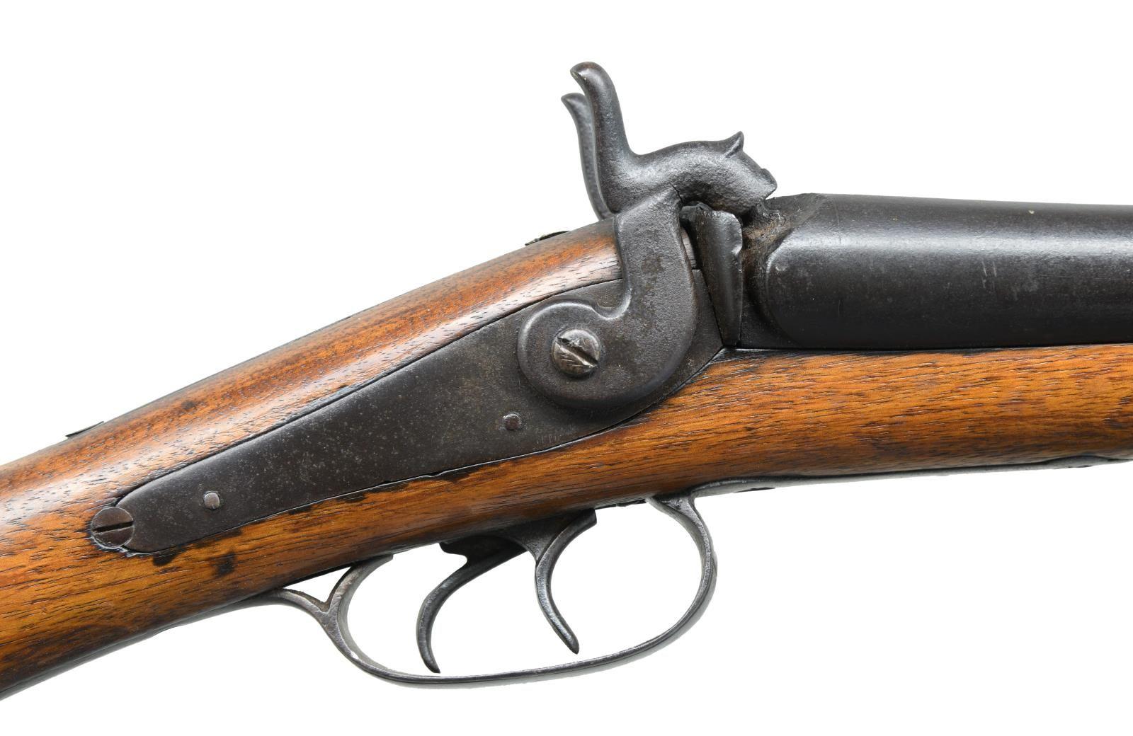 UNMARKED BELGIAN PERCUSSION SXS SHOTGUN.