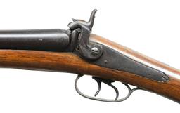 UNMARKED BELGIAN PERCUSSION SXS SHOTGUN.