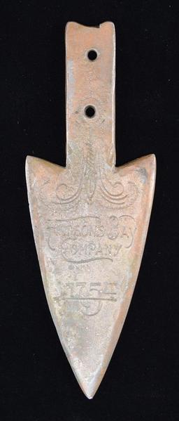 A REVOLUTIONARY WAR STYLE SILVER GORGET & A