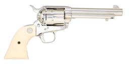 COLT 3RD GEN NICKEL SAA REVOLVER WITH BP FRAME AND