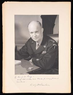 AUTOGRAPHED PORTRAIT OF DWIGHT D. EISENHOWER IN