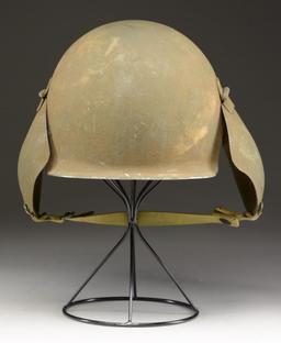 WWII US AAF B-17 AERIAL GUNNER FLAK HELMET.