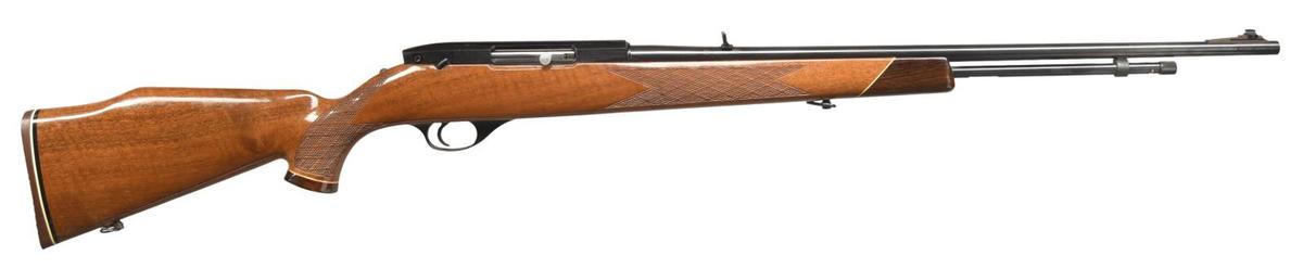 WEATHERBY MARK XXII TUBE FED SEMI-AUTOMATIC RIFLE.