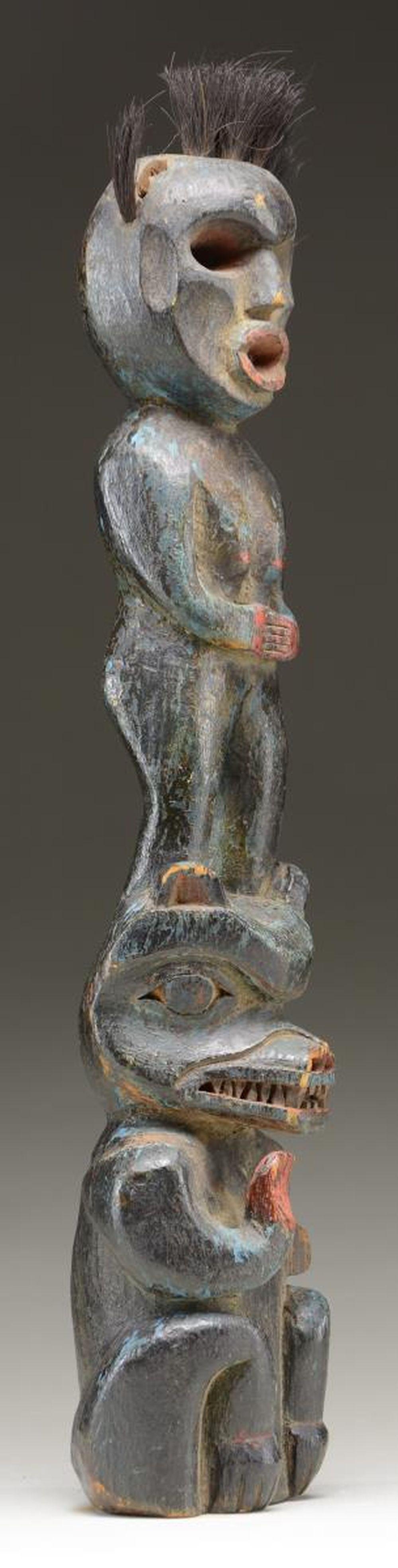 SMALL CARVED TOTEM.