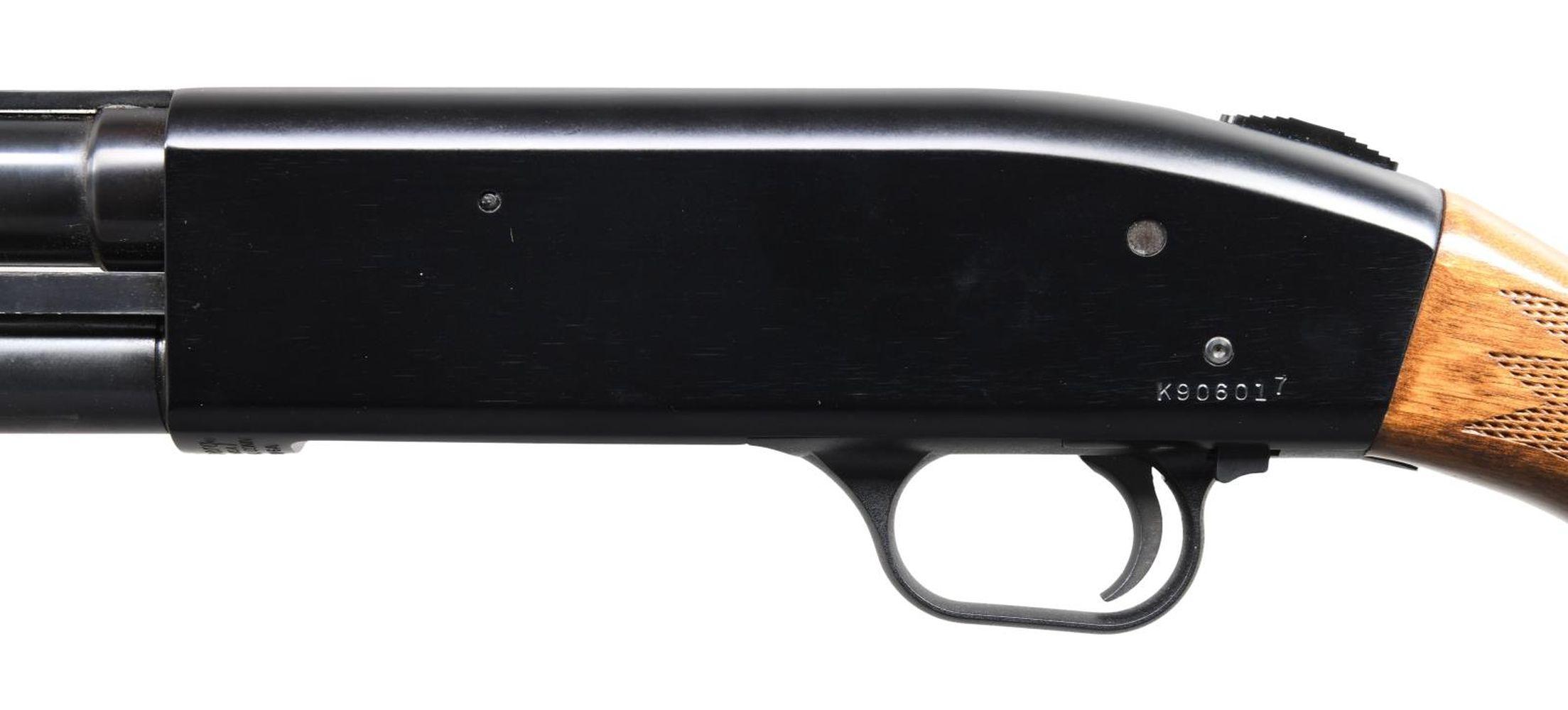 MOSSBERG MODEL 500C PUMP ACTION SHOTGUN.