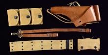 U.S.WWI MODEL 1917 REVOLVER BELT, HOLSTER AND