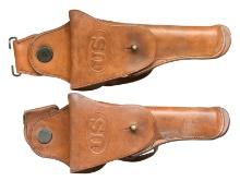 2 ROCK ISLAND ARSENAL MODEL 1912 SWIVEL HOLSTERS