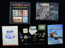 WWII US MEDALS, SWEETHEART JEWELRY, & MORE,