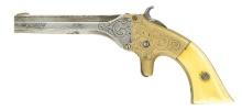 ENGRAVED T.J. STAFFORD SINGLE SHOT DERRINGER