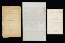 THREE RARE ANTEBELLUM AMERICAN DUELING DOCUMENTS.