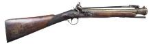 BRASS CANNON BARRELED FLINTLOCK BLUNDERBUSS WITH