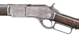 WINCHESTER 1876 HEAVY BARREL LEVER ACTION RIFLE.