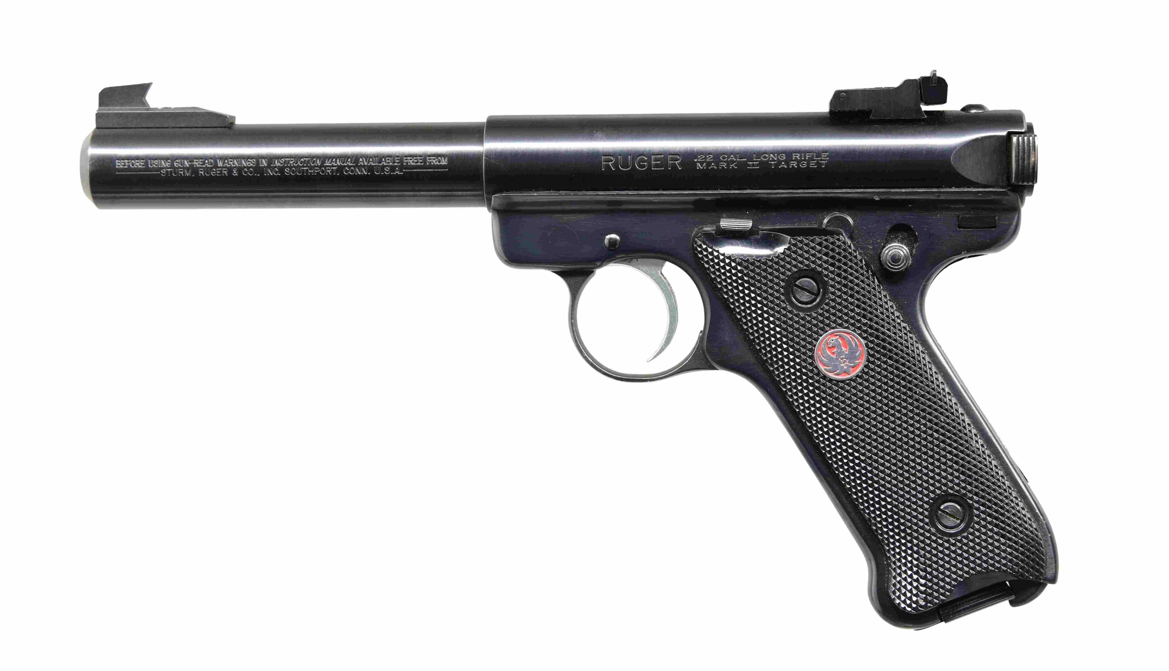 RUGER MKII TARGET SEMI-AUTO PISTOL.