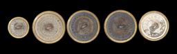 5 ALABAMA VOLUNTEER CORPS BUTTONS.