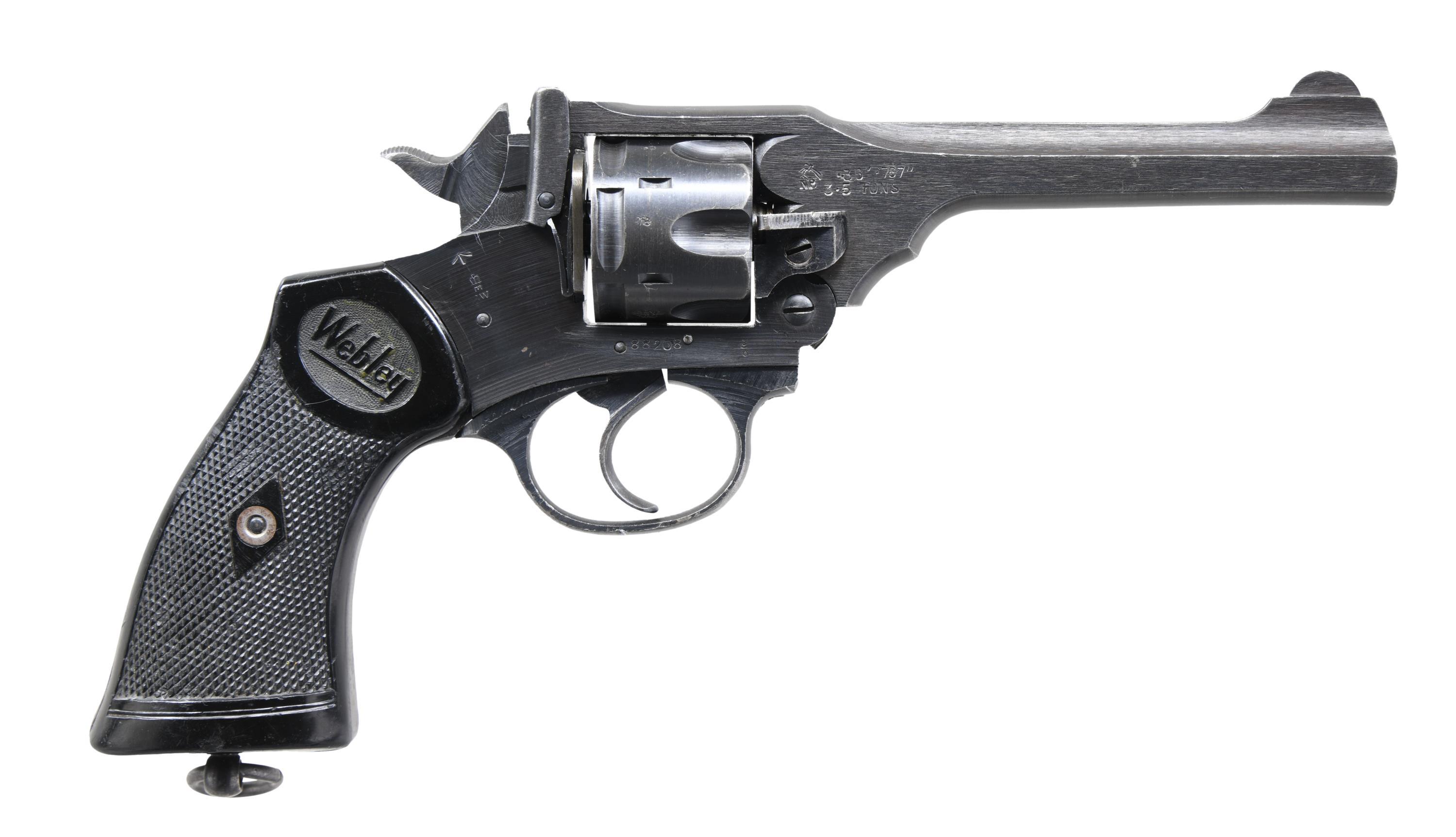 WWII BRITISH WEBLEY MARK IV DA REVOLVER.