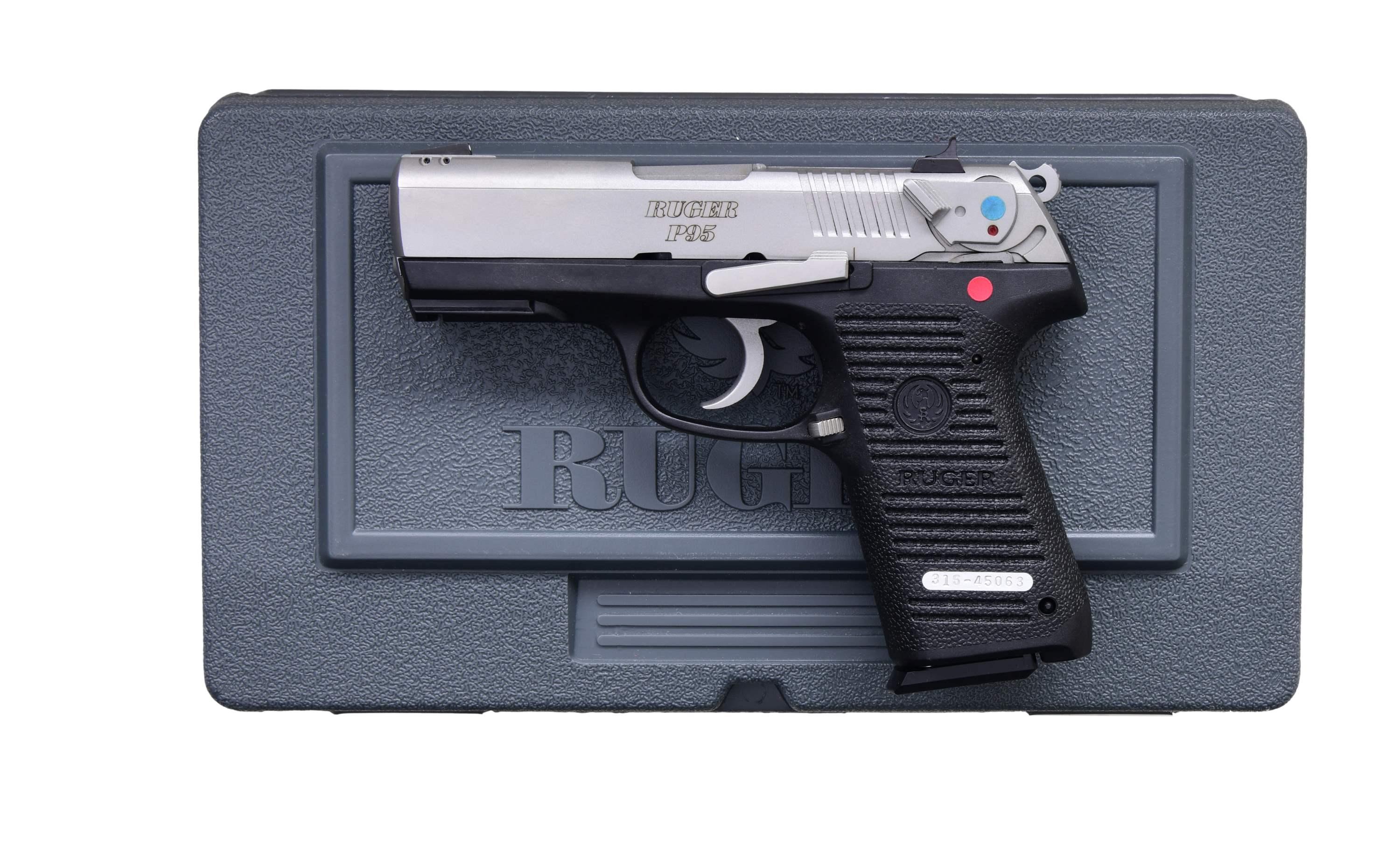 RUGER P95 MODEL 13014 SEMI AUTO PISTOL WITH