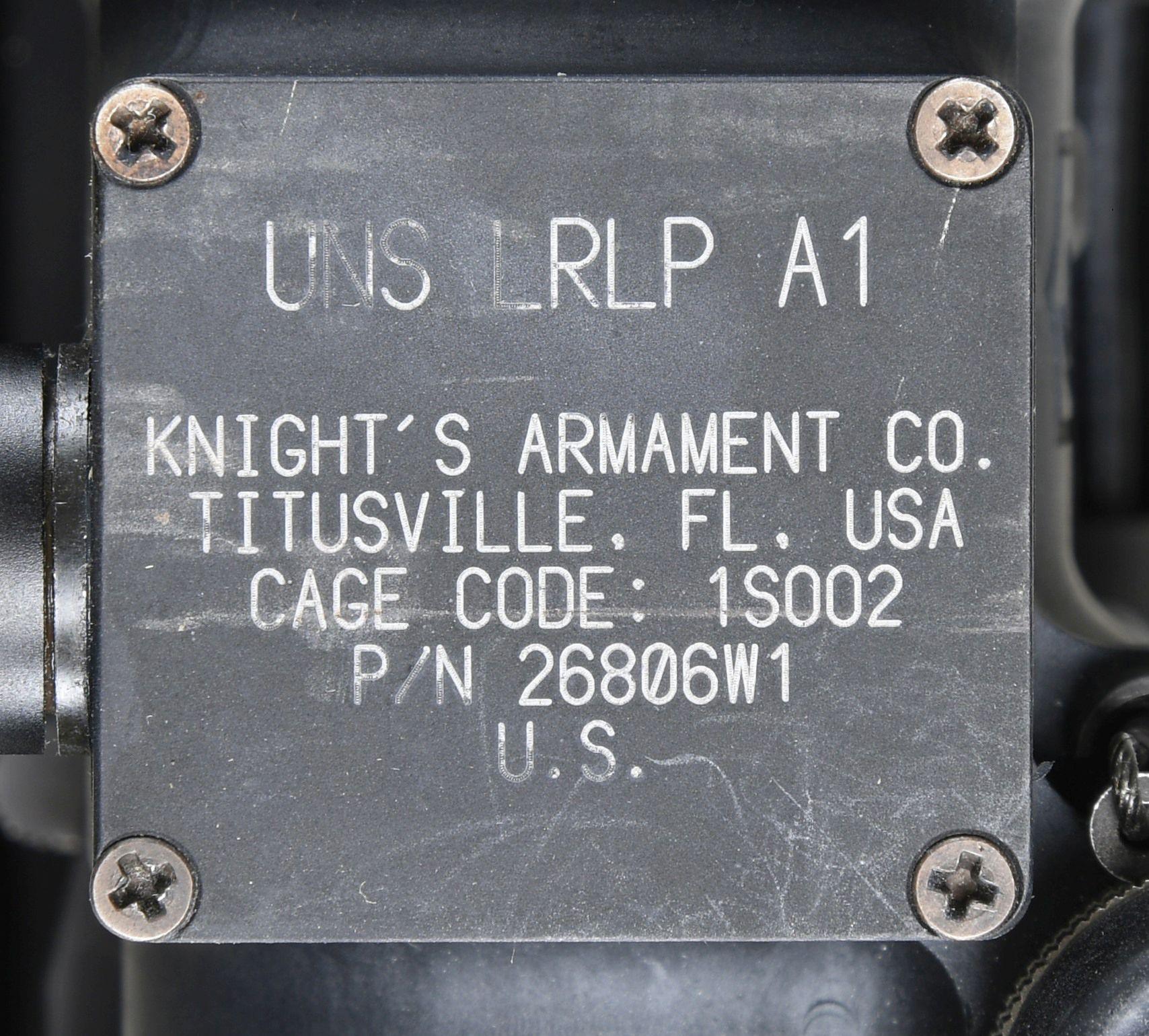 ABSOLUTELY UNIQUE KNIGHT'S ARMAMENT STONER RIFLE