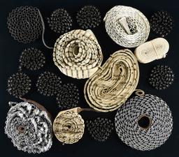 LOT OF VARIED MG BELTS & LINKS.