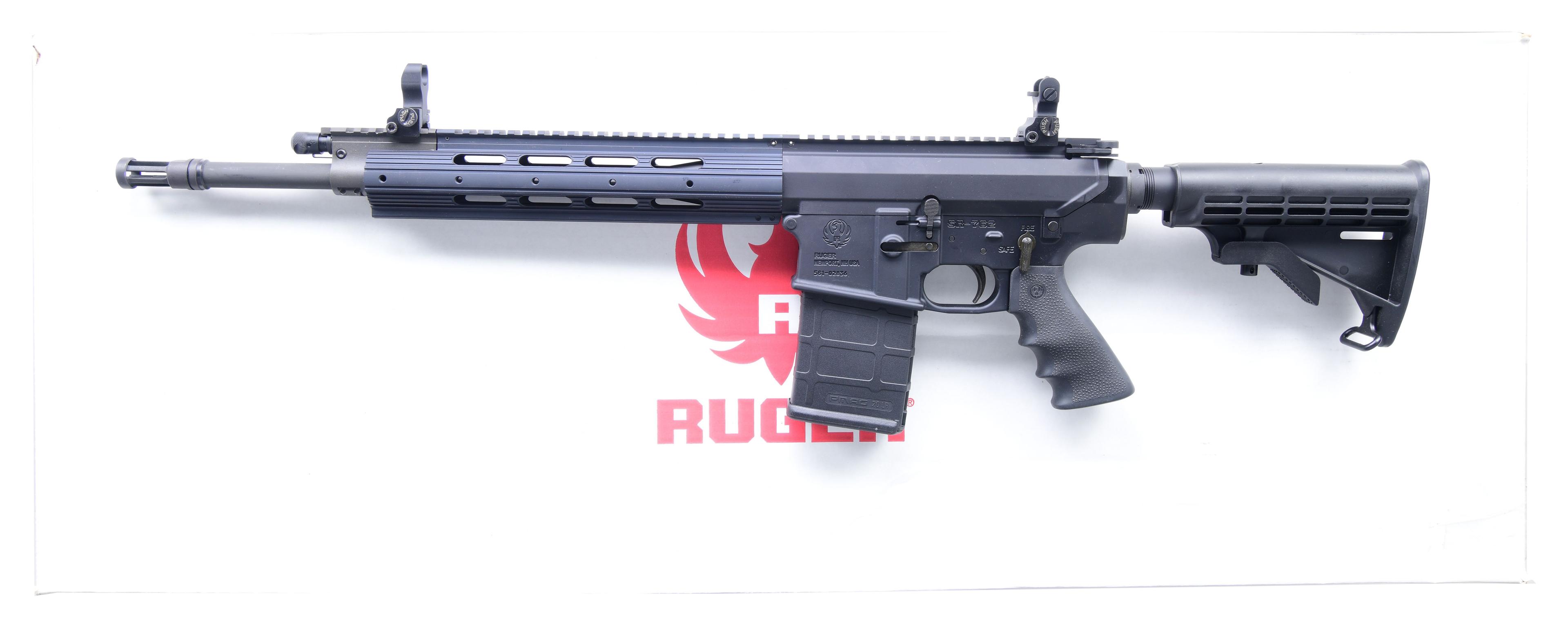 RUGER BOXED MODEL SR-762 SEMI-AUTO CARBINE SET.