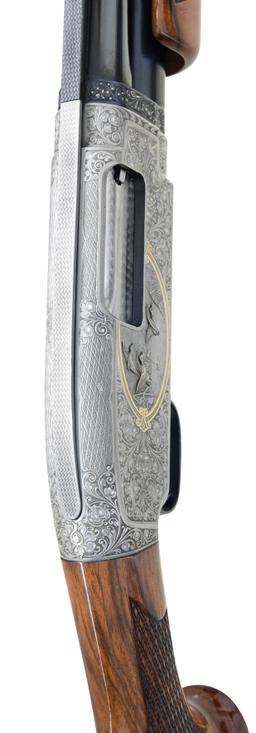 DAZZLING CUSTOM WINCHESTER MODEL 12 SHOTGUN WITH