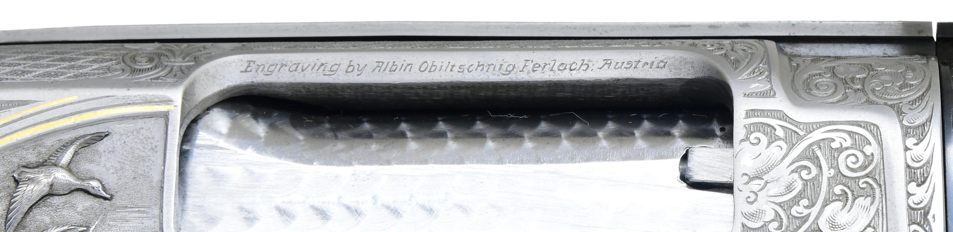 DAZZLING CUSTOM WINCHESTER MODEL 12 SHOTGUN WITH