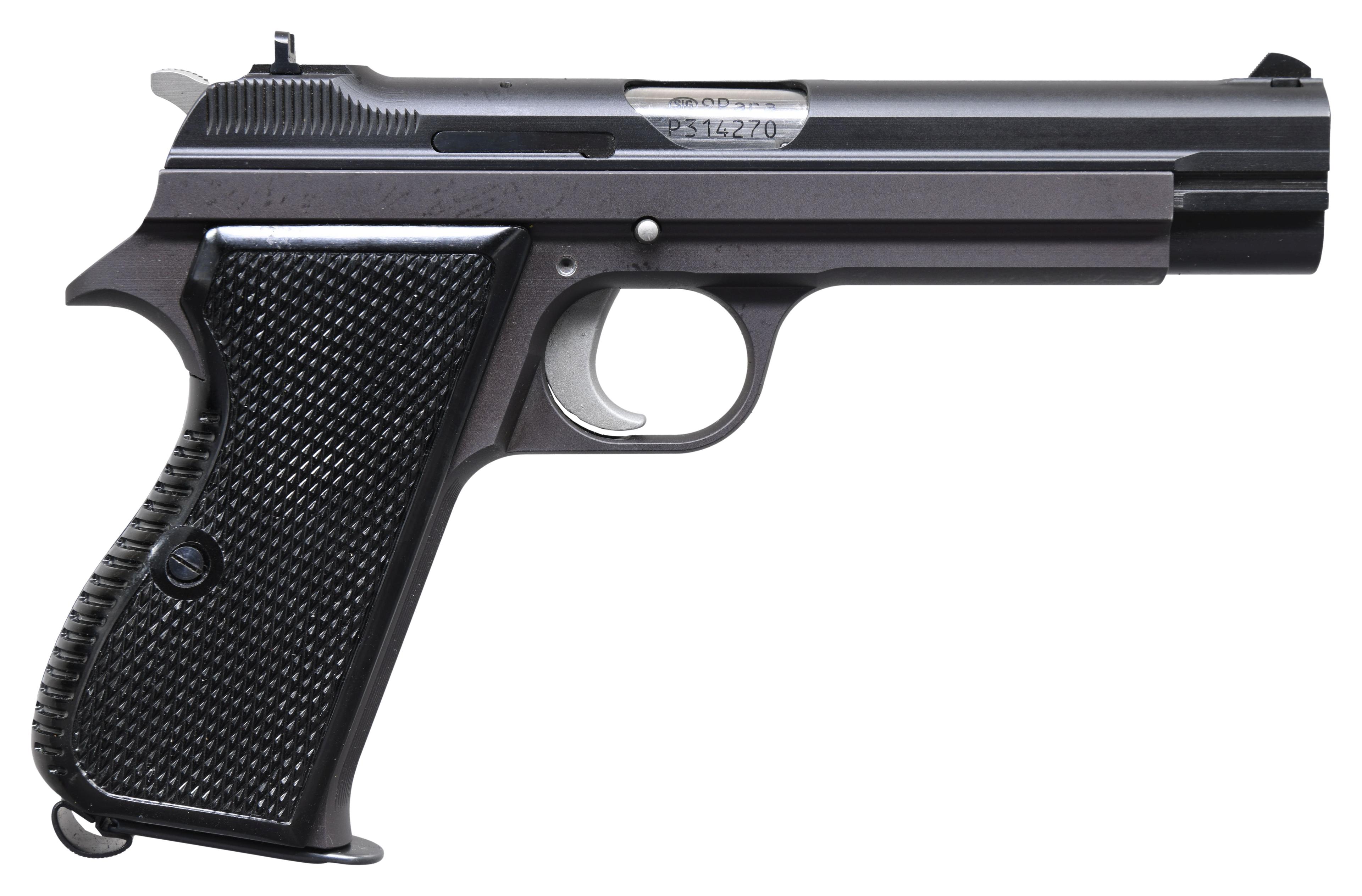 SIG ARMS P210-6 SEMI AUTO PISTOL.