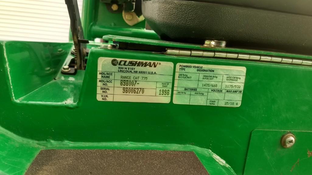 1998 CUSHMAN RANGE CAT 775