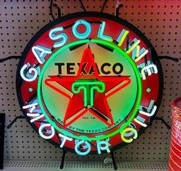 TEXACO GASOLINE / OIL NEON SIGN