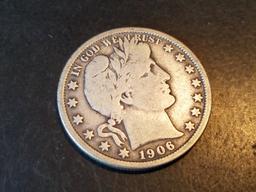 1906 Barber Half VG/F