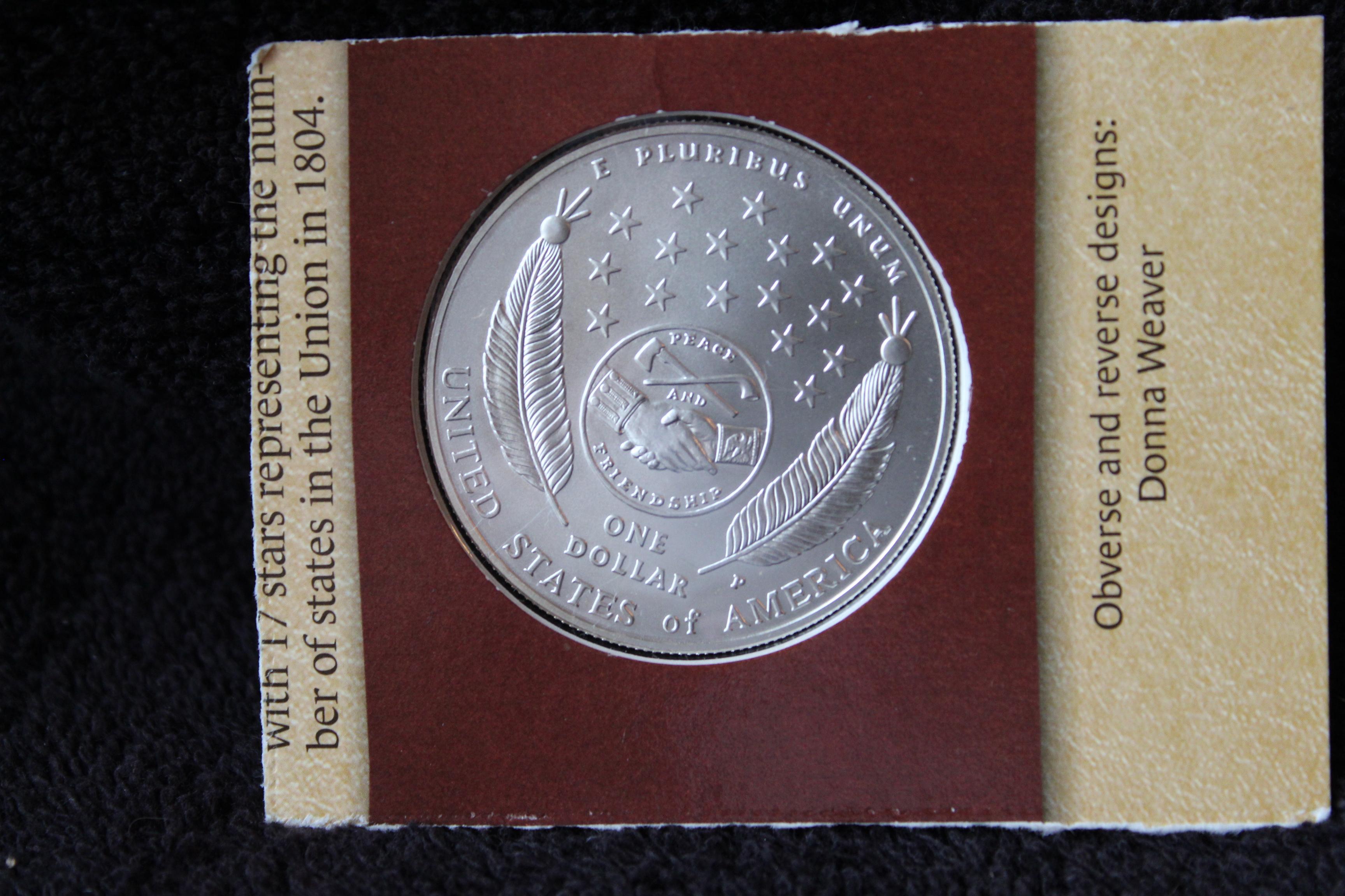 2004 Lewis & Clark Bicentennial Silver Dollar Matte Finish