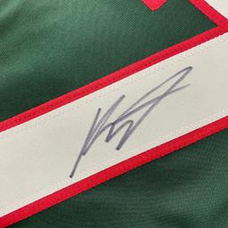 Autographed/Signed Kirill Kaprizov Minnesota Green Hockey Jersey Beckett BAS COA