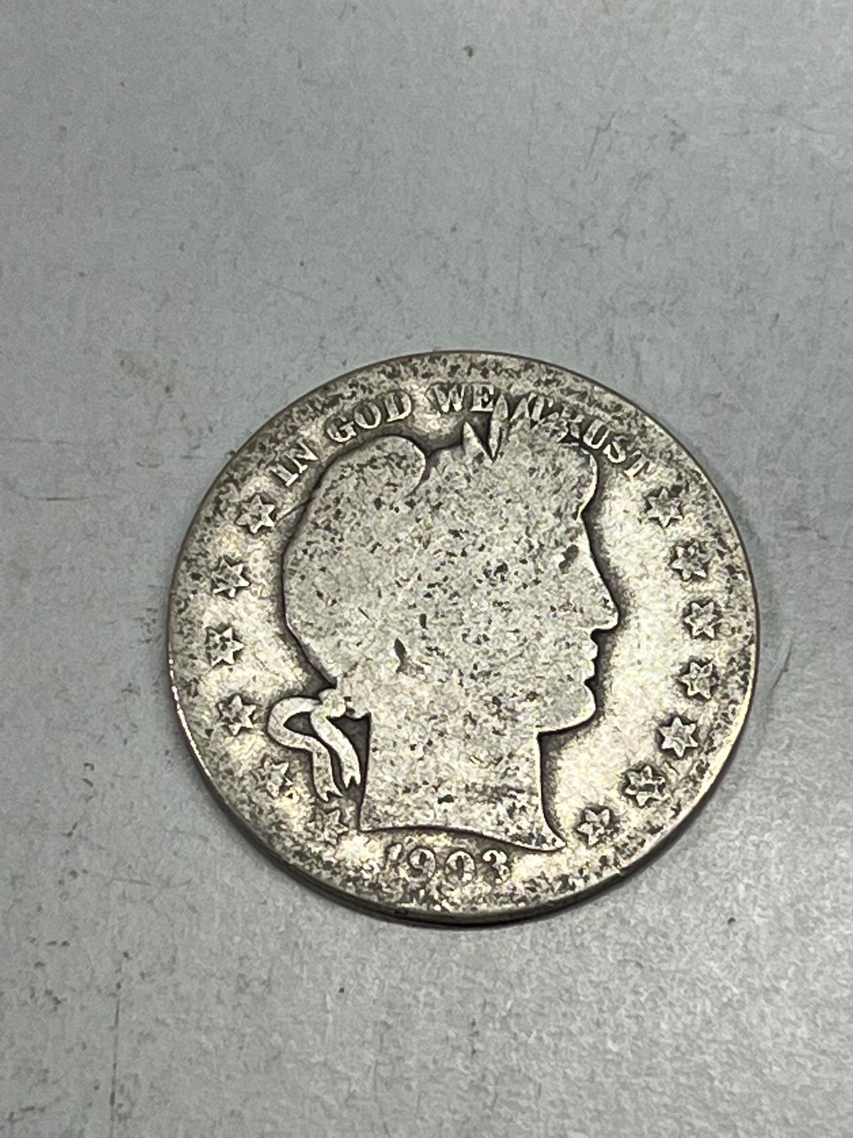 1903 O Barber Half Dollar