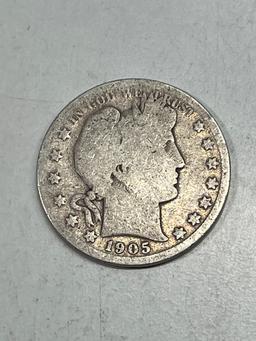 1905 S Barber Half Dollar