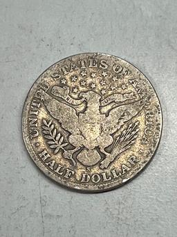 1908 S Barber Half Dollar VG