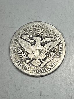 1912 S Barber Half Dollar VG