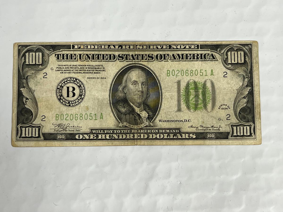 1934 $100 Federal Reserve Note