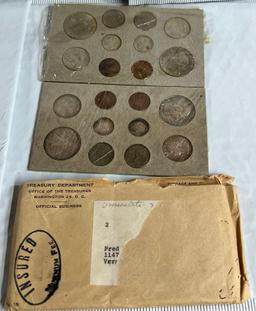 1958 p+d Double Mint Set includes 20 coins original packaging
