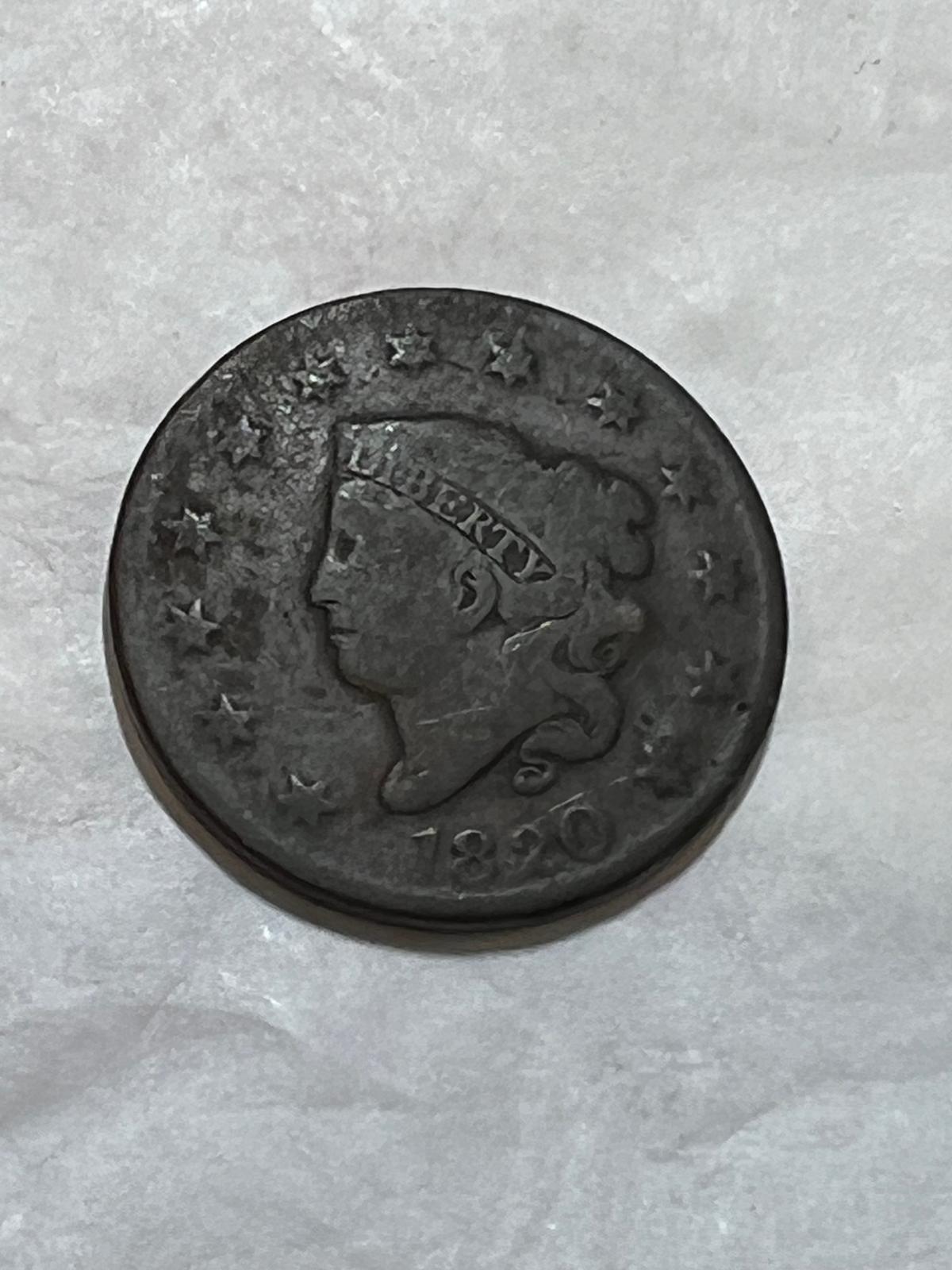 1820 Large Cent