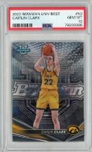 Graded 2022 Topps Bowman University Best Caitlin Clark #50 Rookie RC Basketball Card PSA 10 Gem Mint