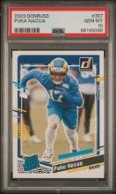 Graded 2023 Panini Donruss Rated Rookie Puka Nacua #357 Rookie RC Football Card PSA 10 Gem Mint