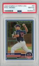 Graded 2023 Panini Stars & Stripes USA Paul Skenes #87 Rookie RC Baseball Card PSA 10 Gem Mint