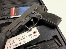 SIG SAUER P227 45 ACP BOX NIGHT SIGHTS 2 MAGS  S/N 51B007210, Tag#2571