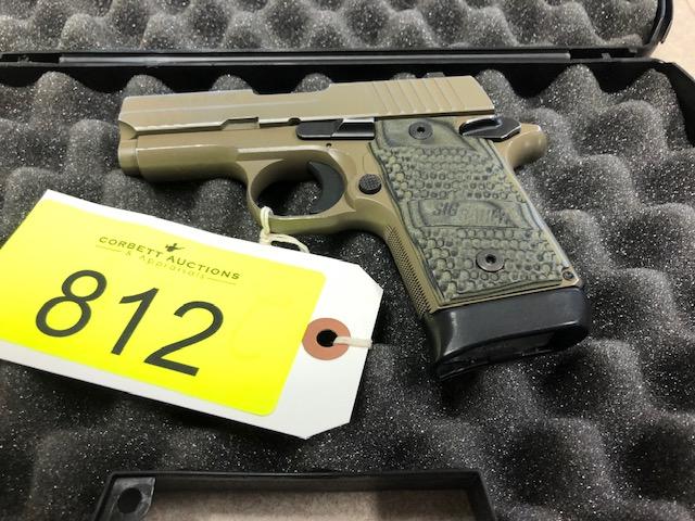 SIG SAUER 938 9MM S/N 52BO21244, Tag#2569
